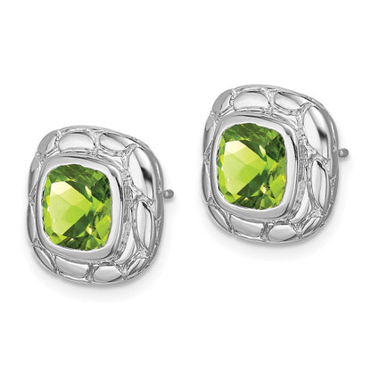 Sterling-Silber-Ohrringe mit Peridot