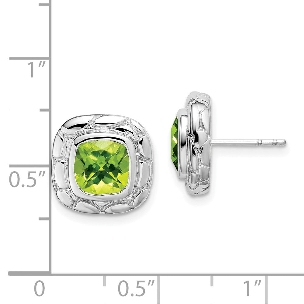 Sterling-Silber-Ohrringe mit Peridot
