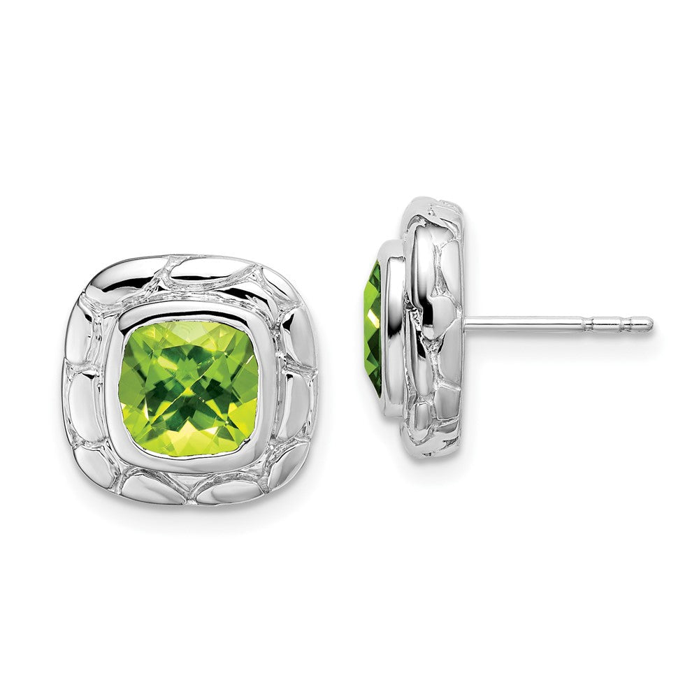 Sterling-Silber-Ohrringe mit Peridot