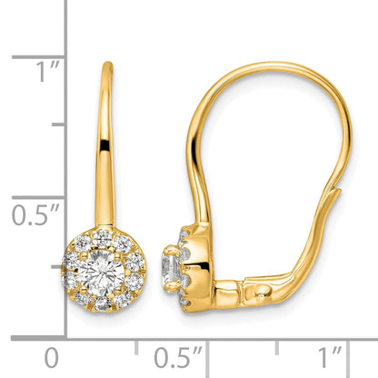 14K Gelbgold Ohrhänger mit 1,5 ct. im Labor gezüchteten Diamanten, VS/SI+, G+, komplett, mit Leverback-Verschluss