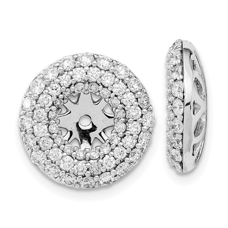 14K Weißgold Diamant-Ohrring-Jackets