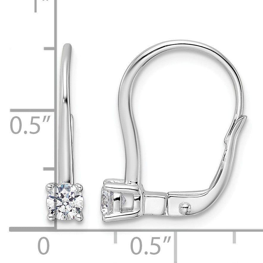 14K Weißgold True Origin 1/2 Karat Im Labor Gezüchtet Diamant Vs Def Brisur Solitär Ohrringe