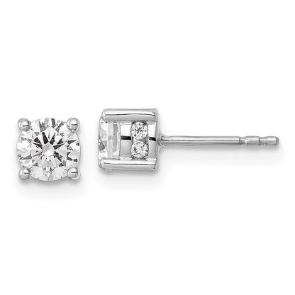 14K Weißgold 1 Karat Im Labor Gezüchtet Diamant Vs/si+ G+ Komplett Ohrstecker