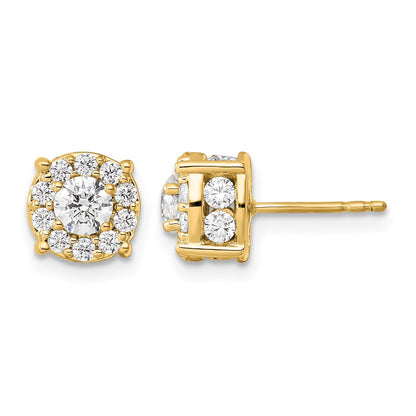 10K Gelbgold Ohrstecker mit 1,5 ct. laborgezüchteten Diamanten VS/SI+ G+