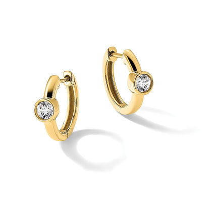14K Gelbgold True Origin 1/3 Karat Im Labor Gezüchtet Diamant Vs Def Klappbar Creolen