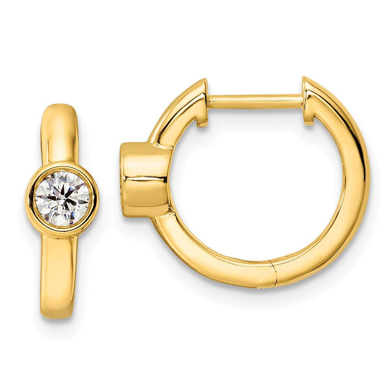 14K Gelbgold True Origin 1/3 Karat Im Labor Gezüchtet Diamant Vs Def Klappbar Creolen