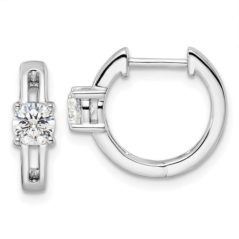 14K Weißgold True Origin 5/8 Karat Im Labor Gezüchtet Diamant Vs Def Klappbar Creolen