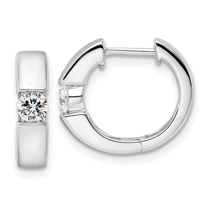 14K Weißgold True Origin 1/4 Karat Im Labor Gezüchtet Diamant Vs Def Klappbar Creolen