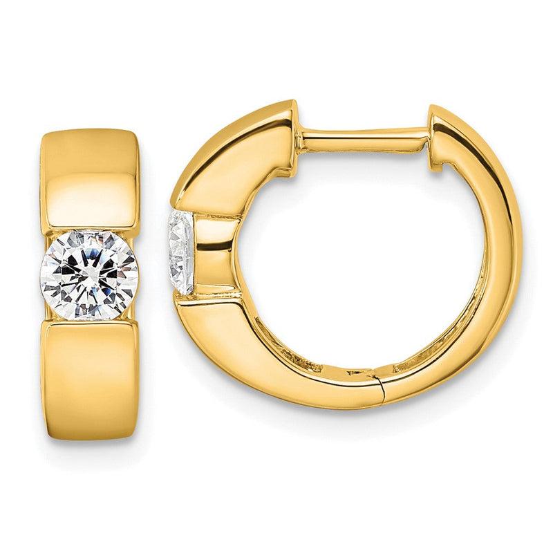 14K Gelbgold True Origin 1/3 Karat Im Labor Gezüchtet Diamant Vs Def Klappbar Creolen
