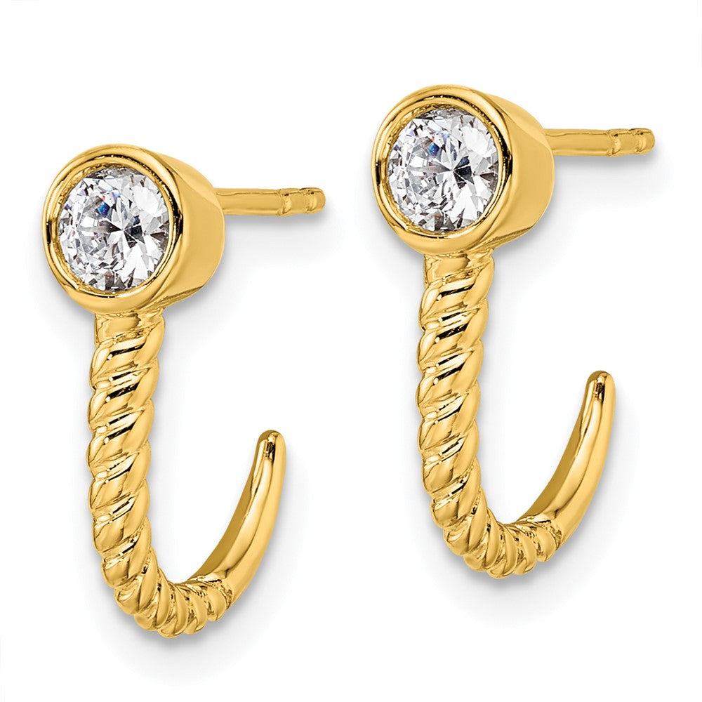 14K Gelbgold True Origin 1/3 Karat Im Labor Gezüchtet Diamant Vs Def J Creolen