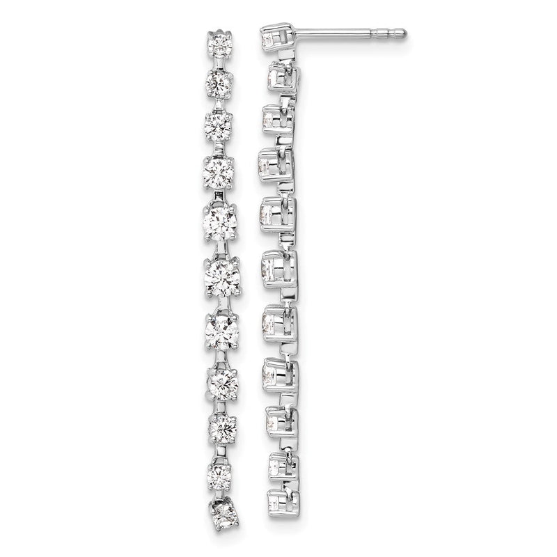 14K Weißgold True Origin 3/8 Karat Im Labor Gezüchtet Diamant Vs Def Stecker Ohrhänger