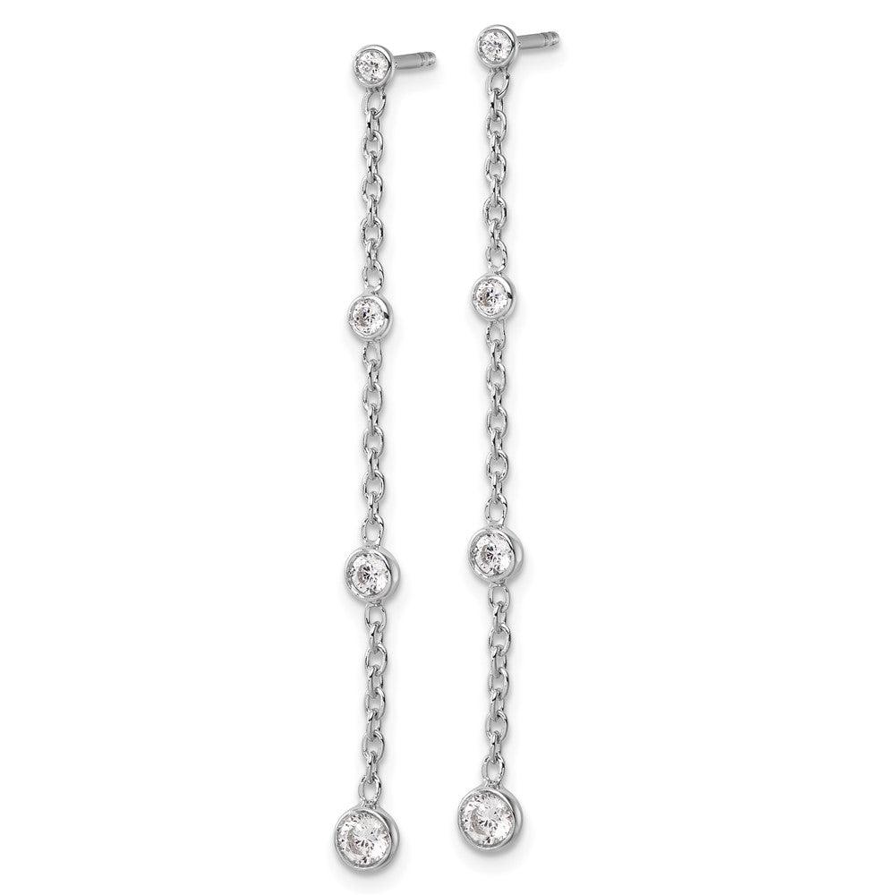 14K Weißgold True Origin 1/2 Karat Im Labor Gezüchtet Diamant Vs Def Abgestuft Hängend Stecker Ohrring
