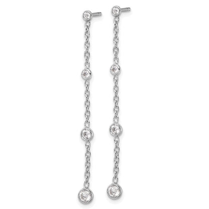 14K Weißgold True Origin 1/2 Karat Im Labor Gezüchtet Diamant Vs Def Abgestuft Hängend Stecker Ohrring