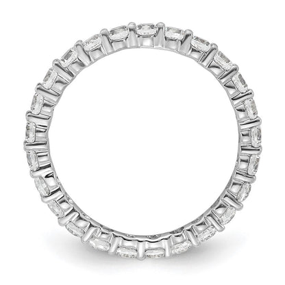 1,0 ct. Gesamtgewicht Memoire-Ring mit natürlichen Diamanten für Damen, stapelbar, 14K Weißgold