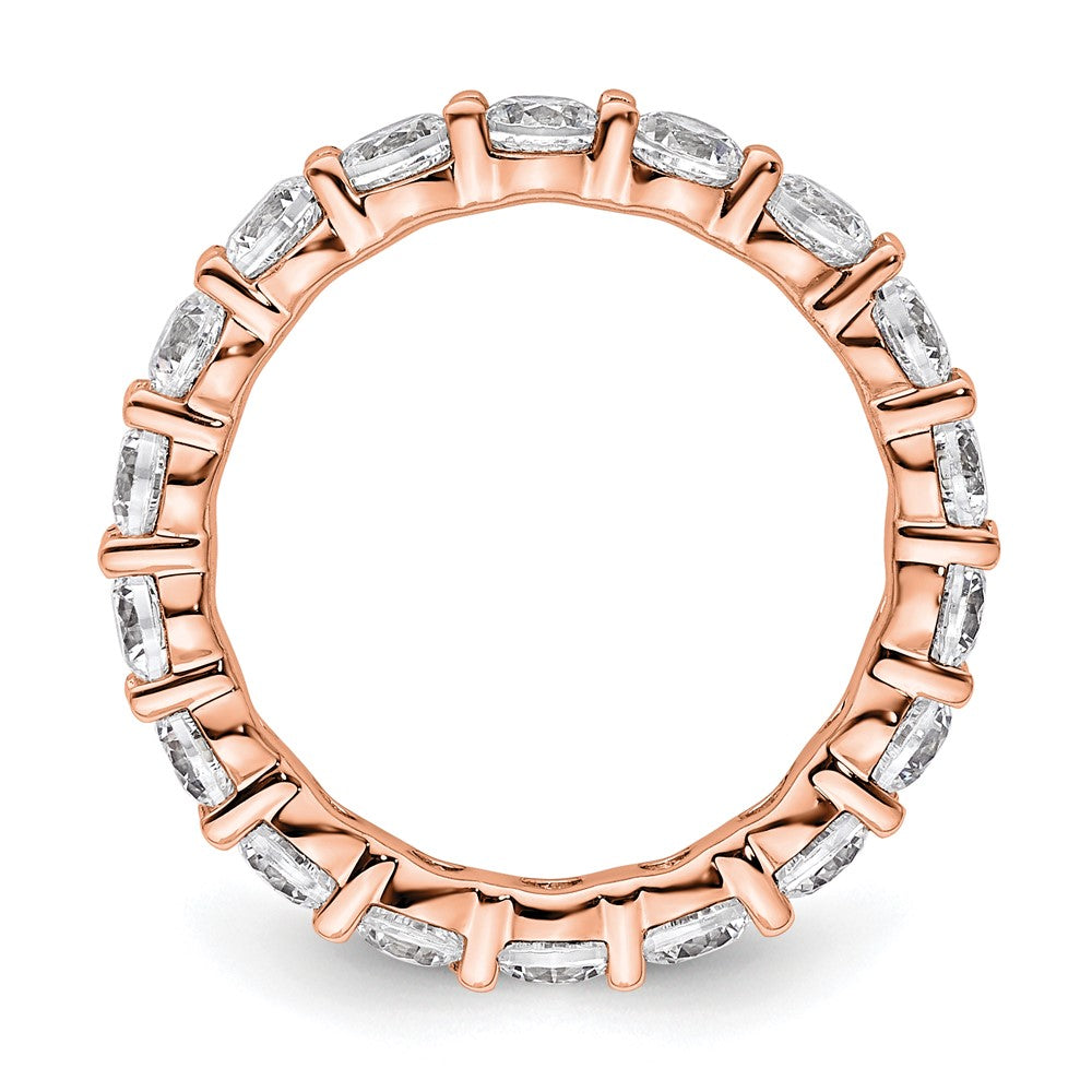 2,0 ct. Gesamtgewicht Memoire-Ring mit natürlichem Diamant für Damen aus 14K Roségold