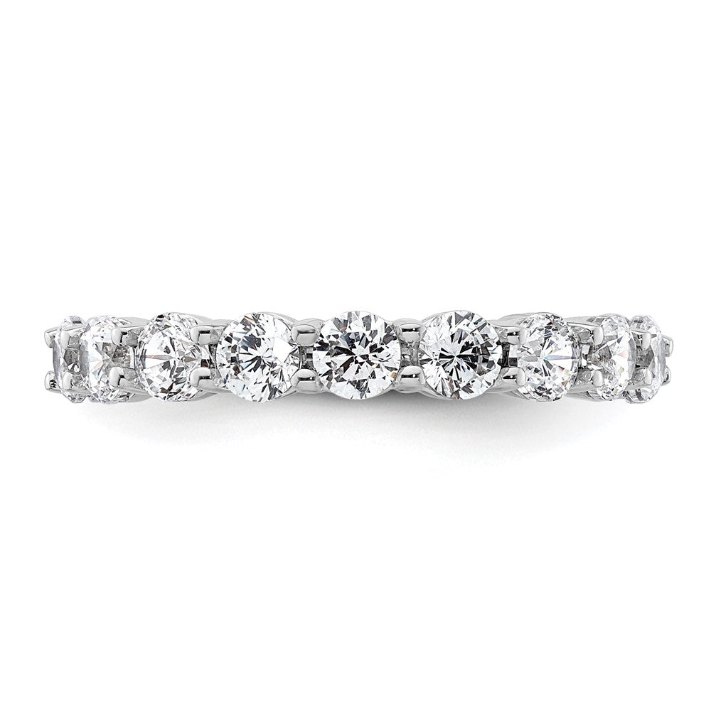 2,0 ct. Gesamtgewicht Memoire-Ring mit natürlichen Diamanten aus 14K Weißgold