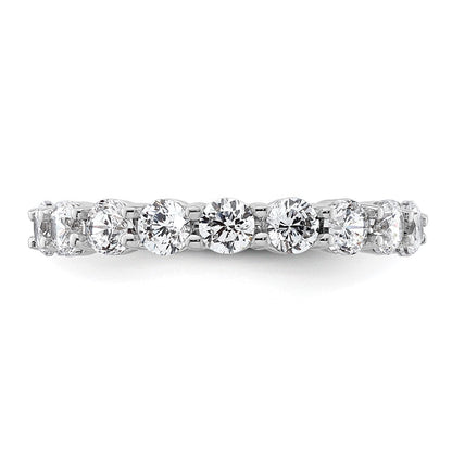 2,0 ct. Gesamtgewicht Memoire-Ring mit natürlichen Diamanten aus 14K Weißgold