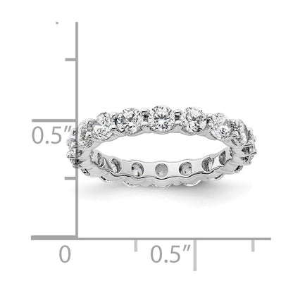 2,0 ct. Gesamtgewicht Memoire-Ring mit natürlichen Diamanten aus 14K Weißgold