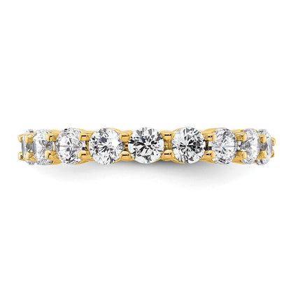 2,0 ct. Gesamtgewicht Natürlicher Diamant Memoire-Ring für Damen aus 14K Gelbgold