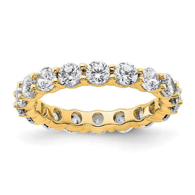 2,0 ct. Gesamtgewicht Natürlicher Diamant Memoire-Ring für Damen aus 14K Gelbgold