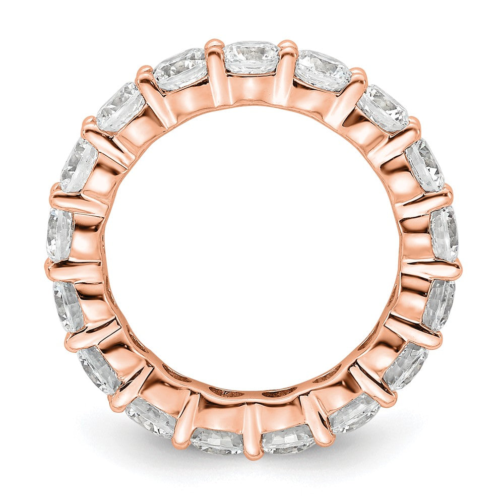 3,0 ct. Gesamtgewicht Memoire-Ring mit natürlichen Diamanten für Damen aus 14K Roségold