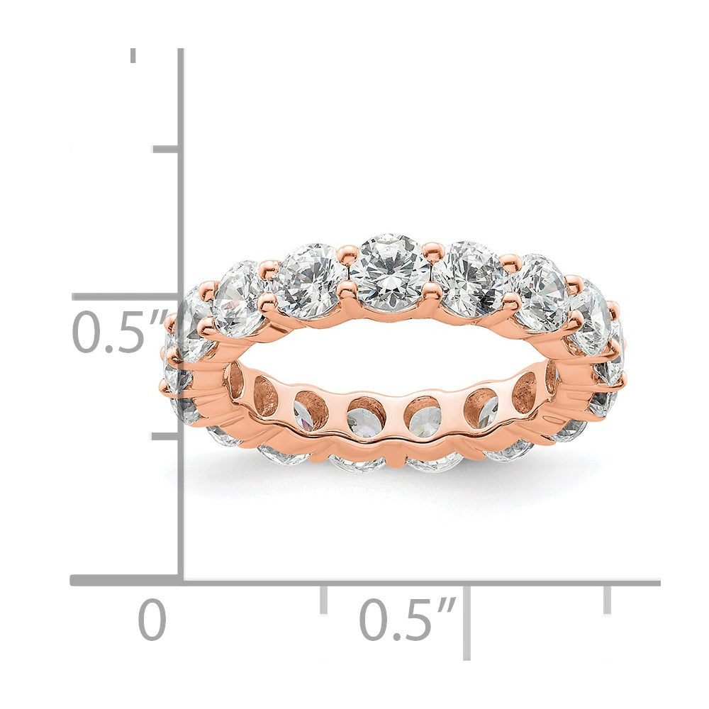 3,0 ct. Gesamtgewicht Memoire-Ring mit natürlichen Diamanten für Damen aus 14K Roségold