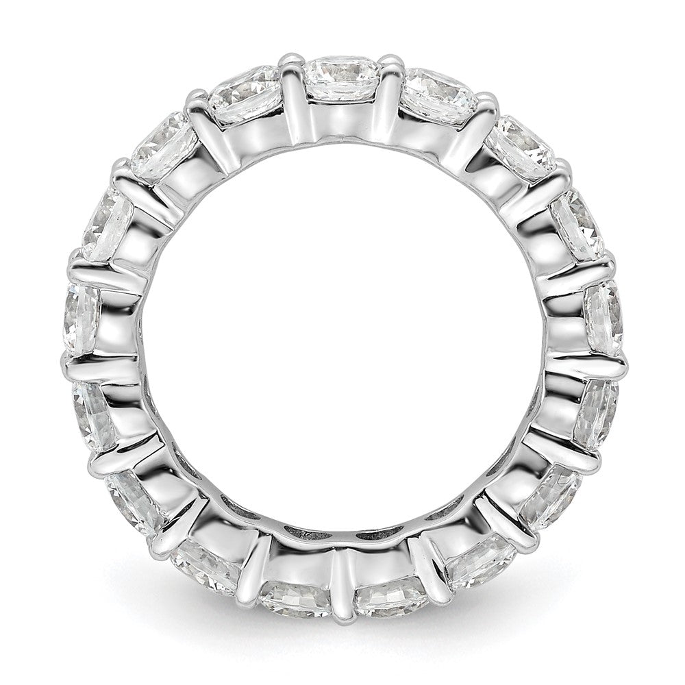 Damen-Memoire-Ring mit 3,0 ct. Gesamtgewicht natürlichen Diamanten, Ehering aus 14K Weißgold