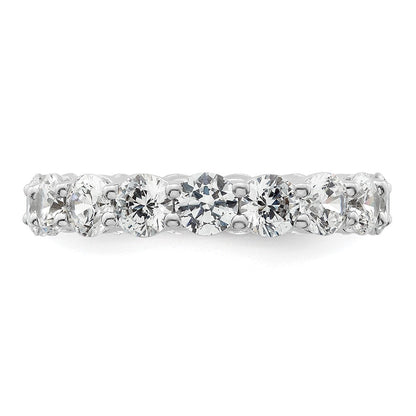Damen-Memoire-Ring mit 3,0 ct. Gesamtgewicht natürlichen Diamanten, Ehering aus 14K Weißgold