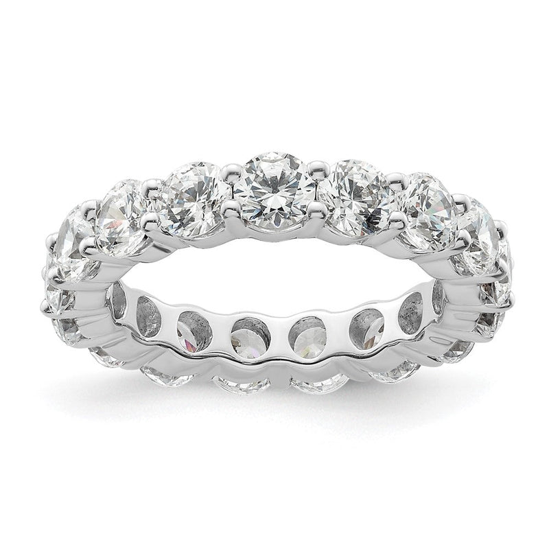 Damen-Memoire-Ring mit 3,0 ct. Gesamtgewicht natürlichen Diamanten, Ehering aus 14K Weißgold