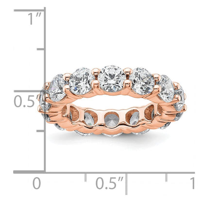 4,0 ct. Gesamtgewicht Memoire-Ring mit natürlichem Diamant aus 14K Roségold