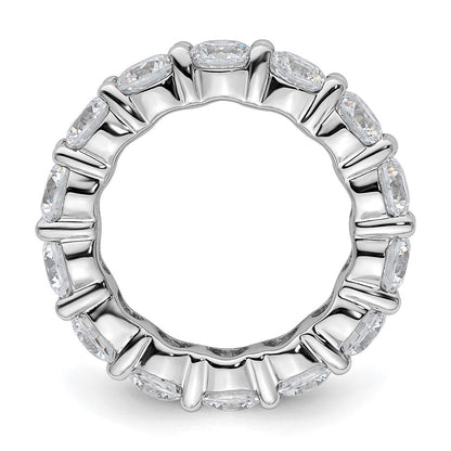 4,0 ct. Memoire-Ring mit natürlichen Diamanten aus 14K Weißgold, Jahrestags- und Trauring