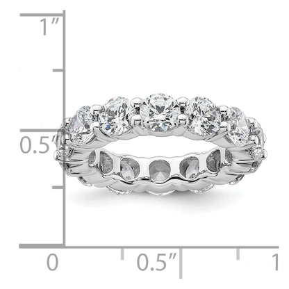 4,0 ct. Memoire-Ring mit natürlichen Diamanten aus 14K Weißgold, Jahrestags- und Trauring