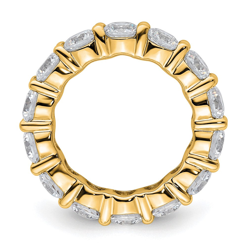 Damen-Memoire-Ring mit 4,0 ct. Gesamtgewicht natürlichen Diamanten aus 14K Gelbgold