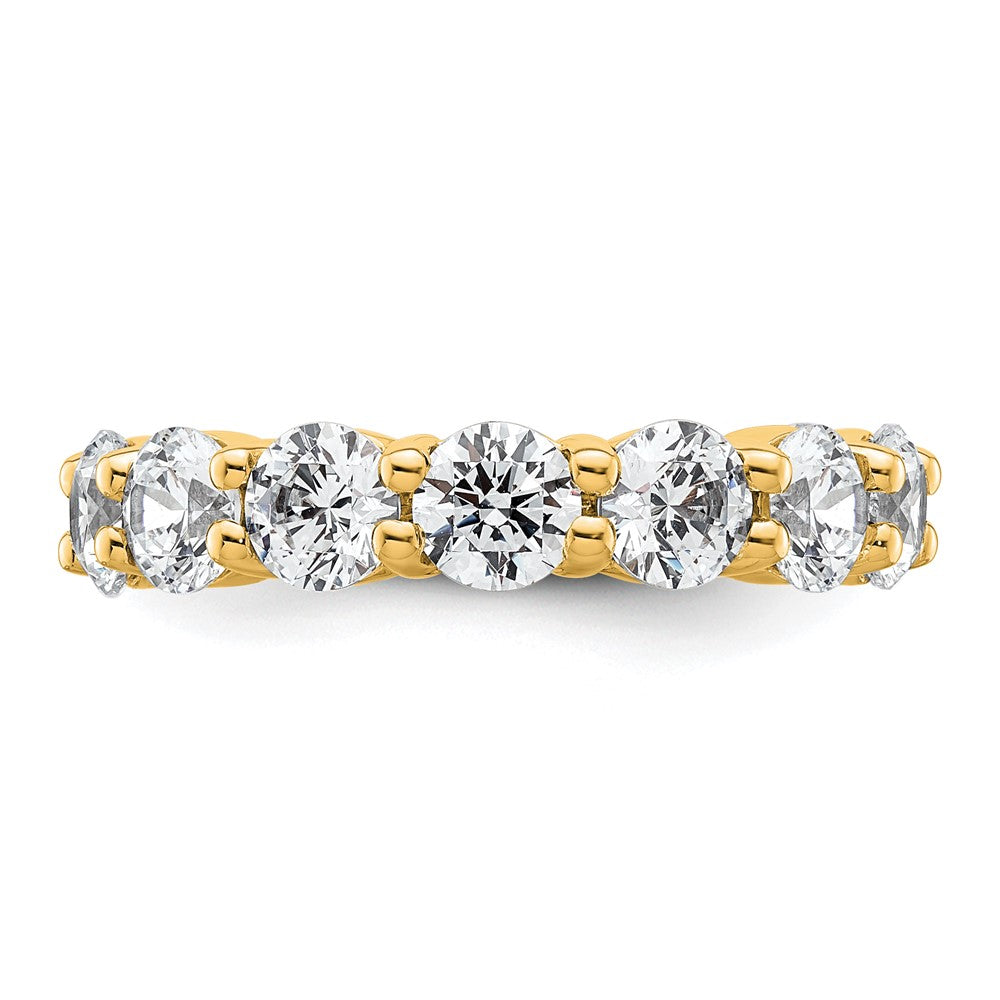 Damen-Memoire-Ring mit 4,0 ct. Gesamtgewicht natürlichen Diamanten aus 14K Gelbgold