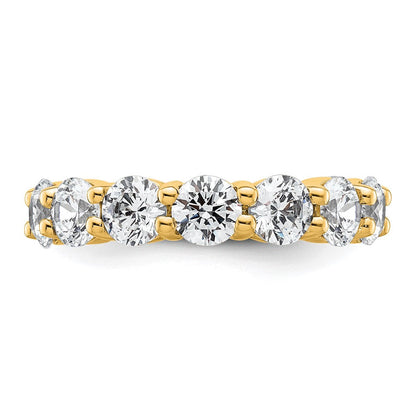 Damen-Memoire-Ring mit 4,0 ct. Gesamtgewicht natürlichen Diamanten aus 14K Gelbgold