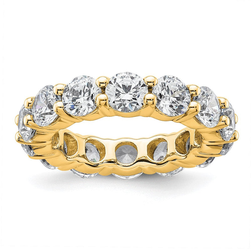 Damen-Memoire-Ring mit 4,0 ct. Gesamtgewicht natürlichen Diamanten aus 14K Gelbgold