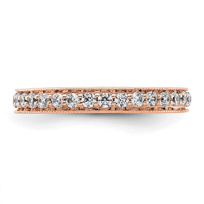 0,5 ct. Memoire-Ring mit natürlichem Diamant im Vintage-Stil aus 14K Roségold