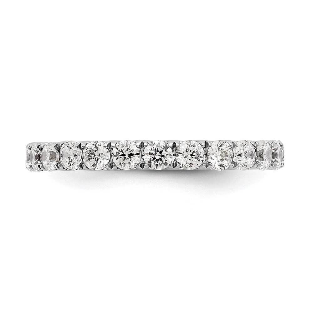 Memoire-Ring aus 14K Weißgold mit 1,5 ct. im Labor gezüchteten Diamanten, VS/SI+ G+, in gemeinsamer Krappenfassung