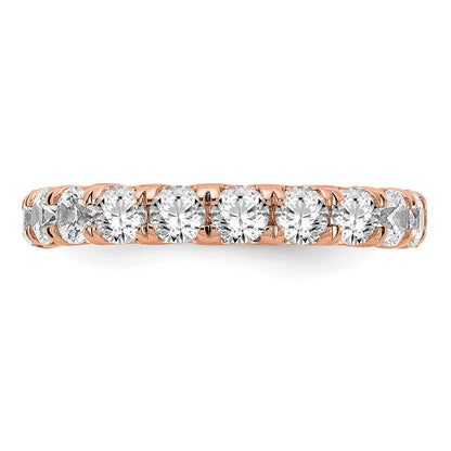 14K Roségold 3 ct. Labor Diamant VS/SI+ G+ Shared-Prong Memoire Ring