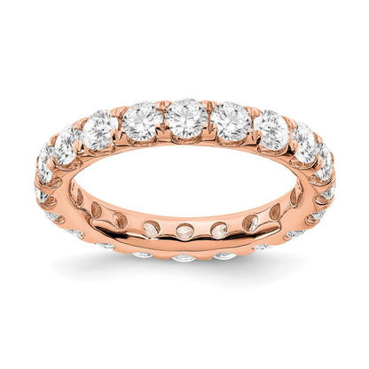 14K Roségold 3 ct. Labor Diamant VS/SI+ G+ Shared-Prong Memoire Ring