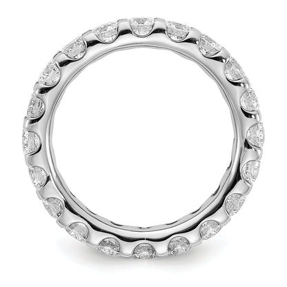 Massiv Echt 14K Weißgold Si2-i1(h/i) Uprg Memoire Ehering Ring