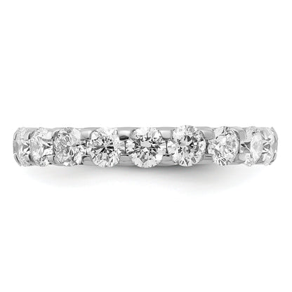 Massiv Echt 14K Weißgold Si2-i1(h/i) Uprg Memoire Ehering Ring