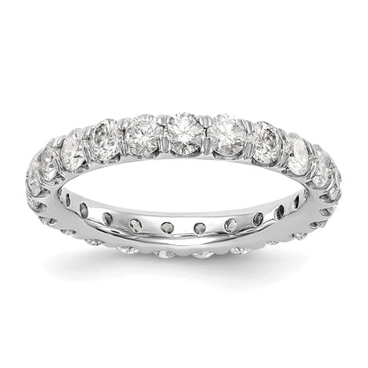 Massiv Echt 14K Weißgold Si2-i1(h/i) Uprg Memoire Ehering Ring