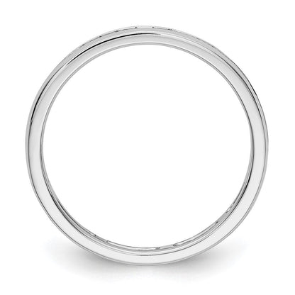 Natürlicher Diamant-Memoire-Ring aus 14K Weißgold mit 0,5 ct. Gesamtgewicht in Kanalfassung