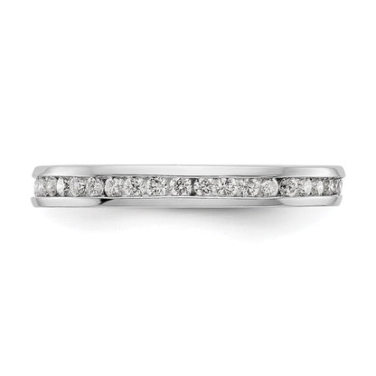 Natürlicher Diamant-Memoire-Ring aus 14K Weißgold mit 0,5 ct. Gesamtgewicht in Kanalfassung