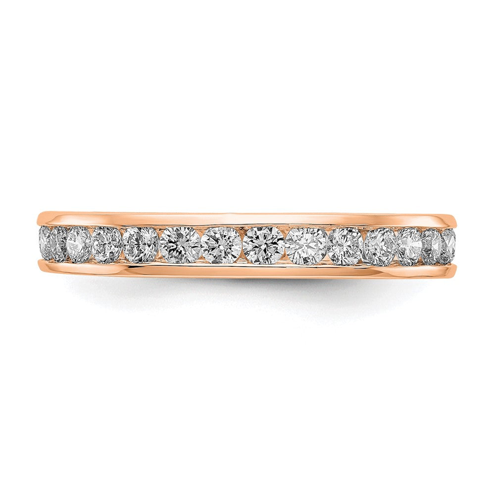 1 ct. Natürlicher Diamant Damen-Memoire-Ring in 14K Roségold
