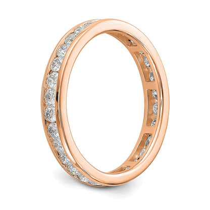 1 ct. Natürlicher Diamant Damen-Memoire-Ring in 14K Roségold