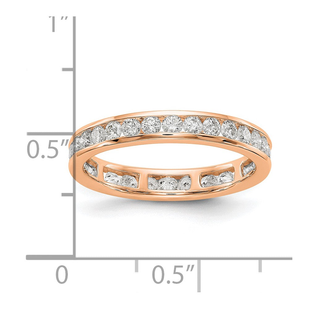 1 ct. Natürlicher Diamant Damen-Memoire-Ring in 14K Roségold