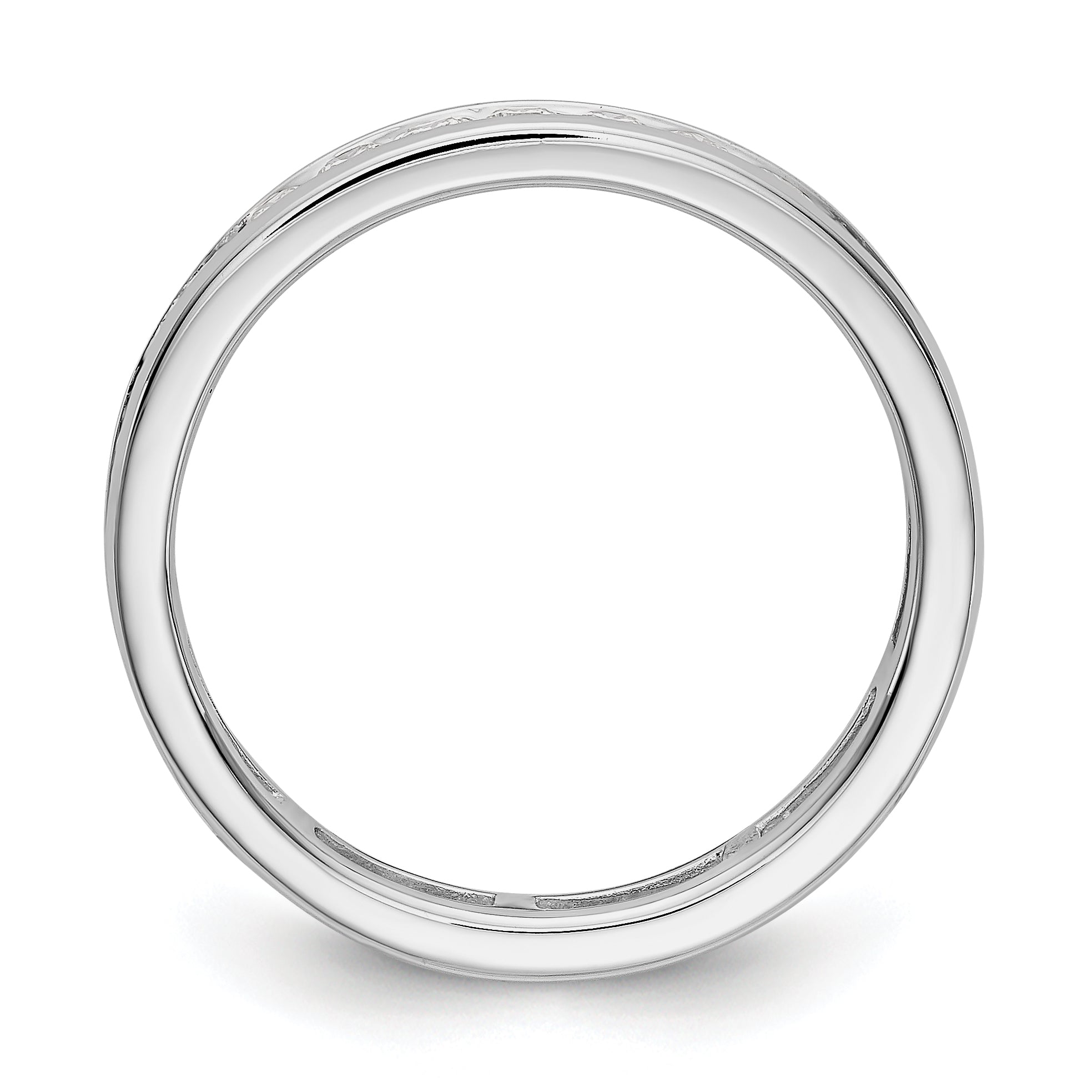 14K Weißgold 1 ct. Labor-gezüchteter Diamant VS/SI+ G+ Memoire-Ring mit Kanalfassung