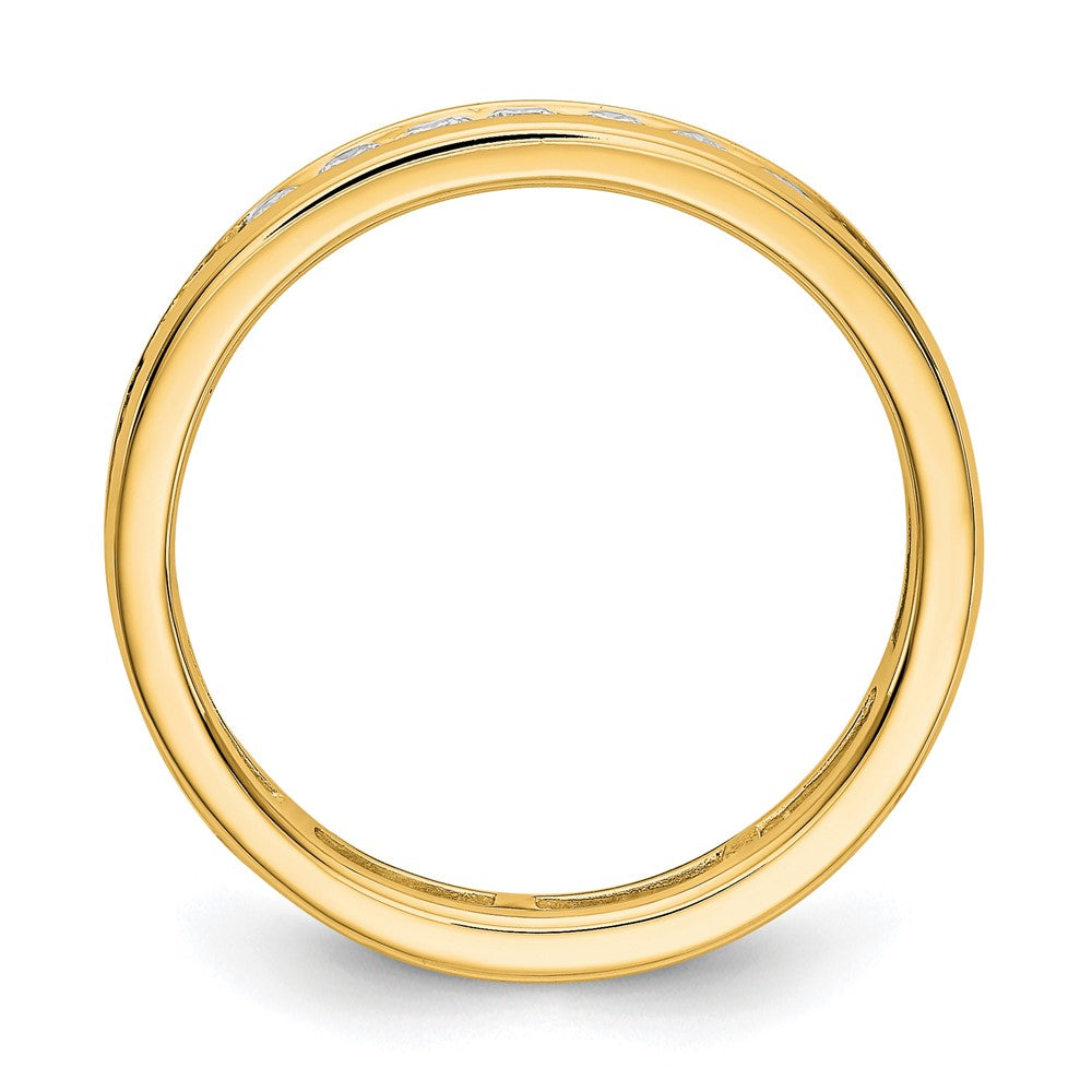 1 ct. Natürlicher Diamant Damen-Memoire-Ring aus 14K Gelbgold